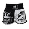 SHORTS MUAY THAI "SAMURAI" NEGRO/BLANCO NKL