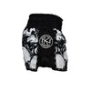 SHORTS MUAY THAI "SKULL" NEGRO/BLANCO NKL