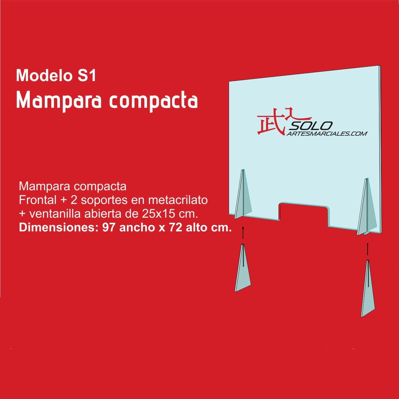 Mampara Protección Sin Instalación S1