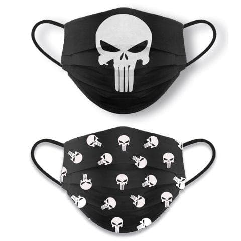 MASCARILLA REUTILIZABLE REVERSIBLE CALAVERA BLANCA