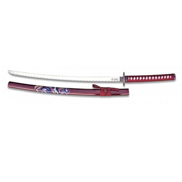 KATANA TOLE10 con Peana. 92,5 centímetros Roja