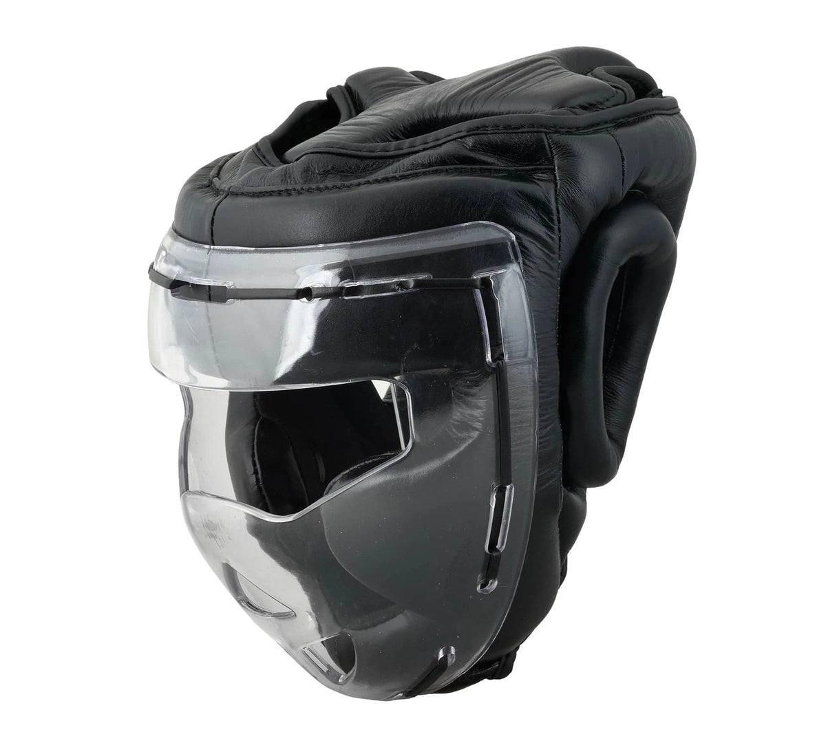 Casco Negro con pantalla protectora Jusports