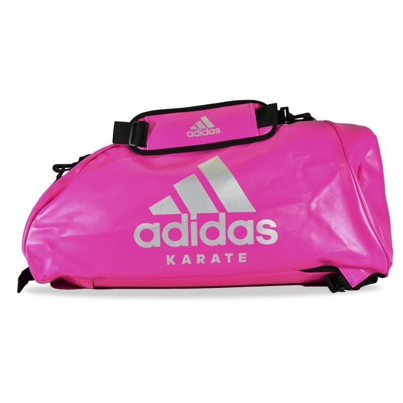 Bolsa esportiva KARATE ADIDAS conversível em mochila rosa