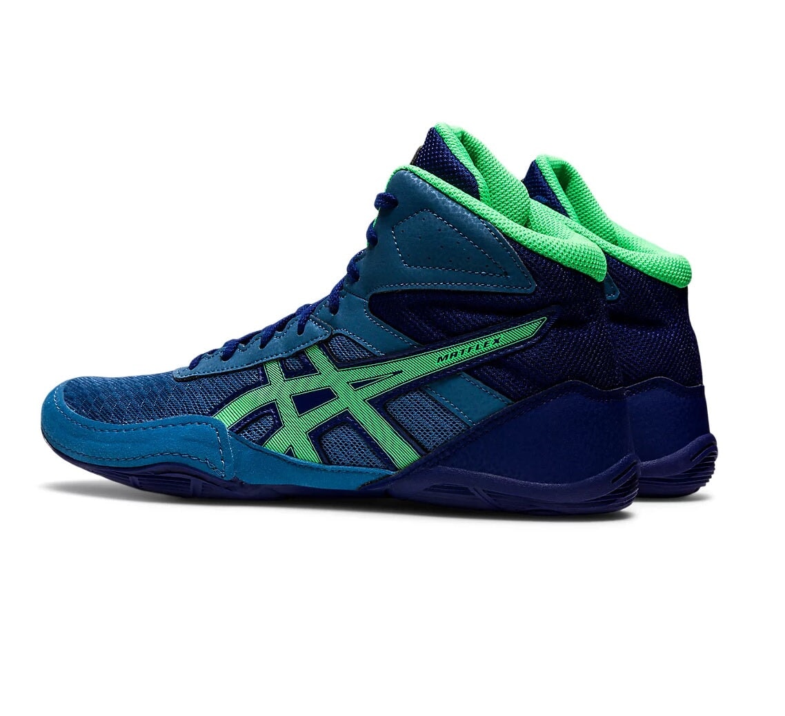 Botas de Lucha ASICS MATFLEX Azul/ Verde Solo Artes Marciales
