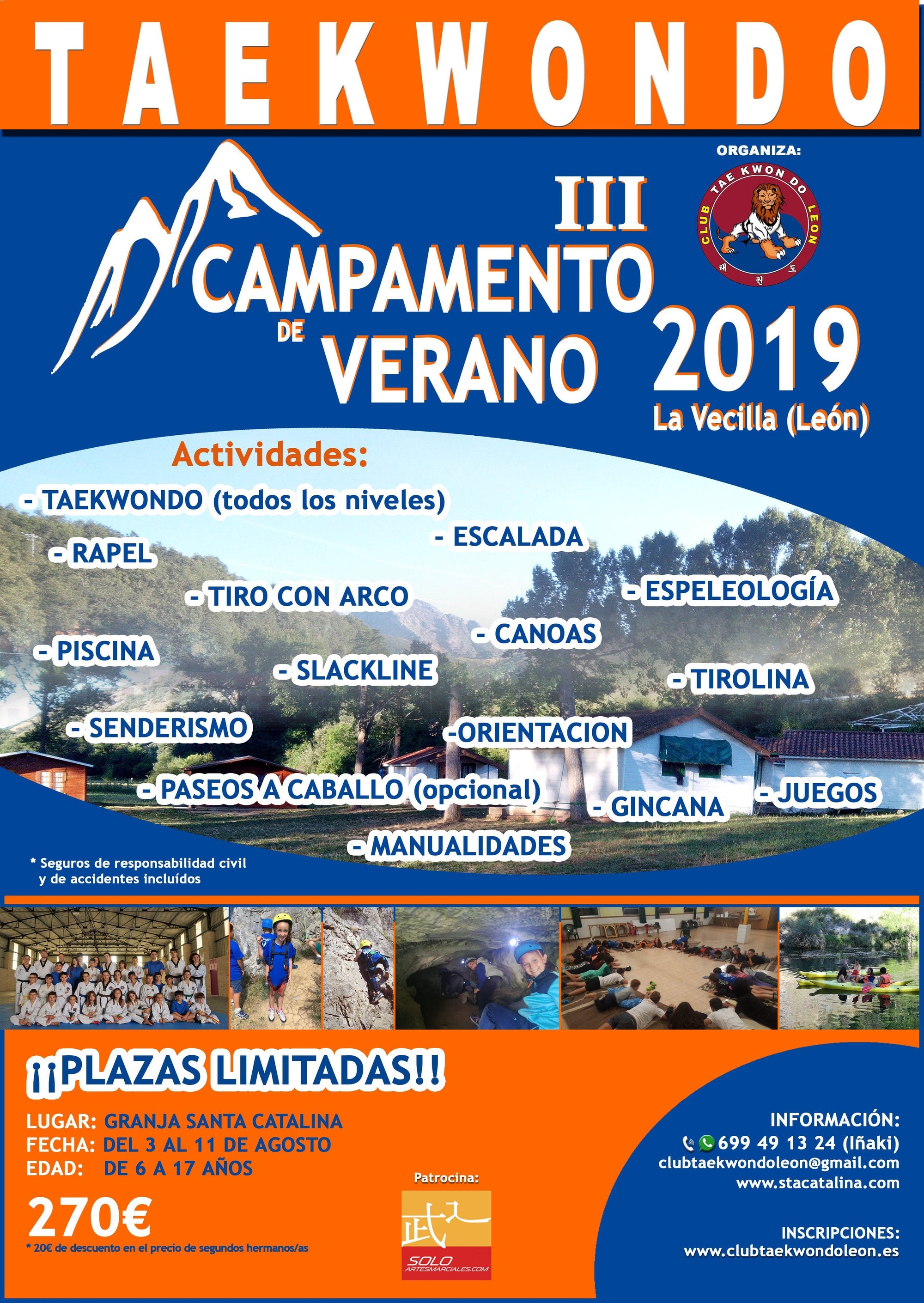 CAMPAMENTO DE VERANO TAEKWONDO 2019