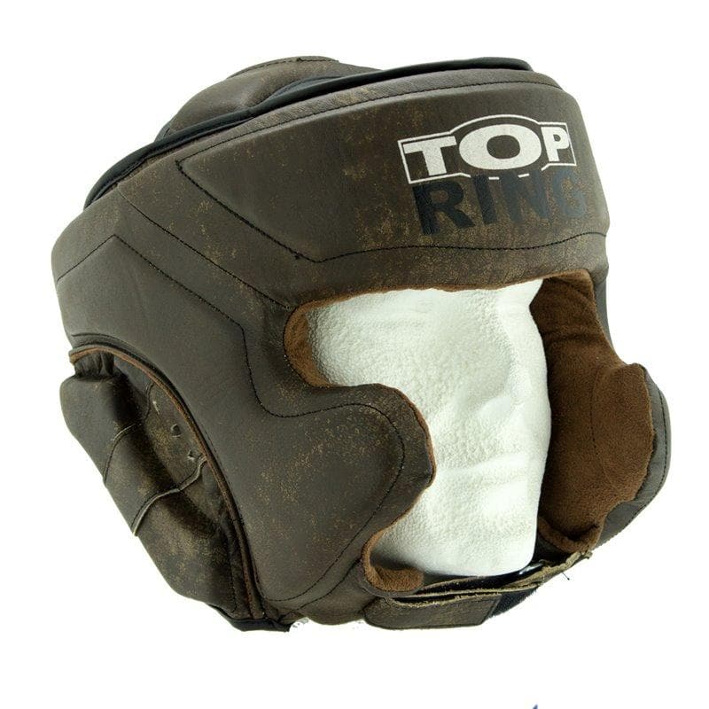 Casco BOXEO Vintage piel TOP-RING