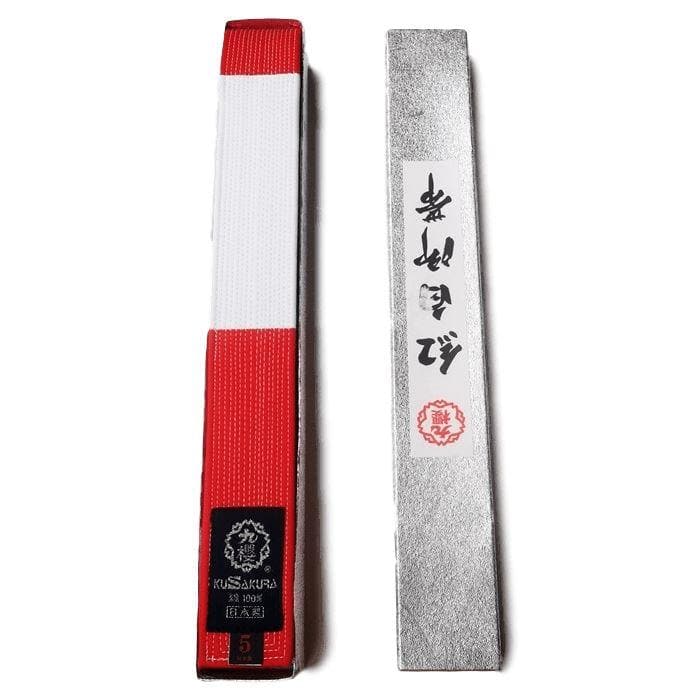 Cinturón Rojo-Blanco con Caja  KUSAKURA II
