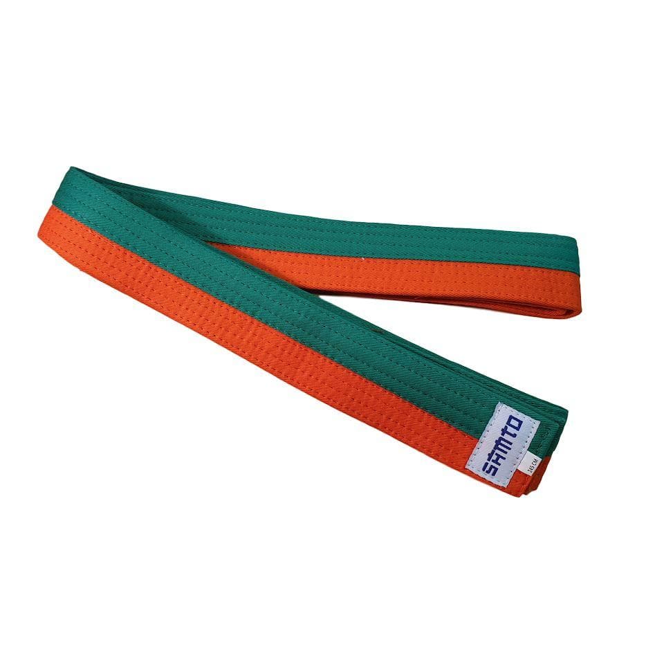 Cinturón Naranja -Verde para Artes Marciales SAMTO