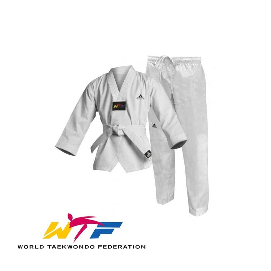 pala Whitney estera Dobok Taekwondo adidas star cuello blanco homologado wtf new - Solo Artes  Marciales
