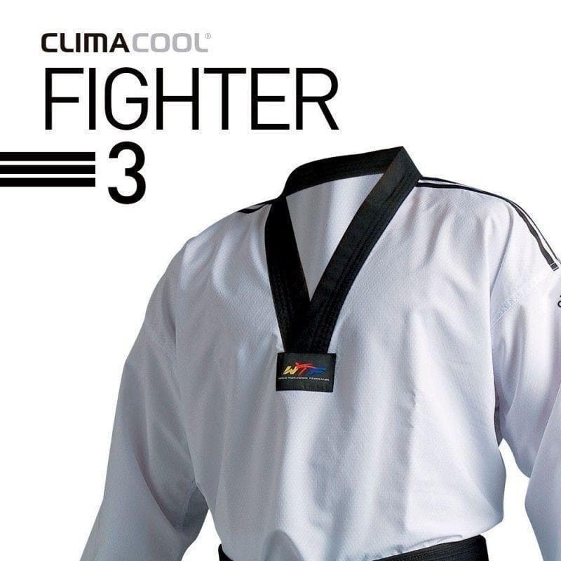 dobok Taekwondo adidas competición fighter elasticid - Solo Artes Marciales