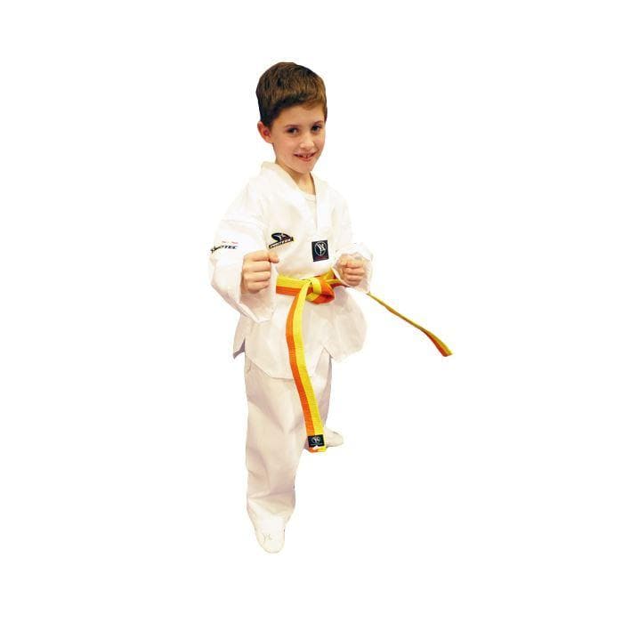 Dobok Taekwondo Protec Inspire cuello blanco 170 cm