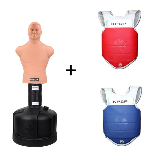 DUMMY BOB BIG OPPONENT BAG + Protetor eletrônico de peito Adidas-KP&amp;P Taekwondo