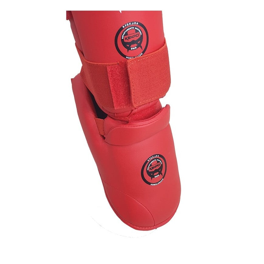ESPINILLERA KENPO Homologado Roja