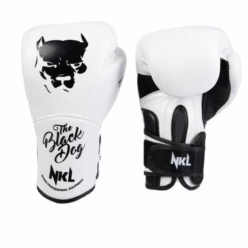 Guantes Boxeo BLACK DOG 2.0 Blanco y Negro