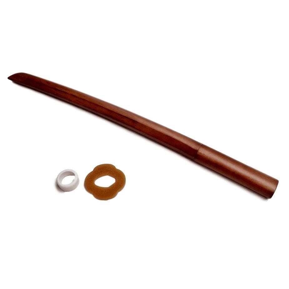 Kodachi roble marrón con tsuba de 56 cms.