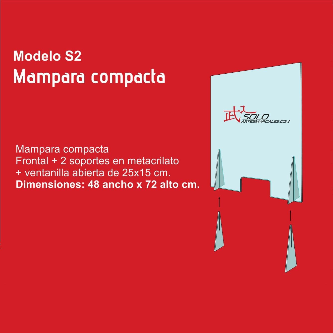 Mampara Protección Sin Instalación S2