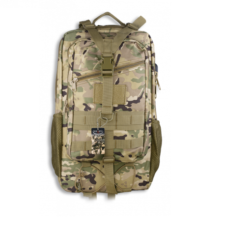 Mochila Táctica SAMTO Camo Conector USB