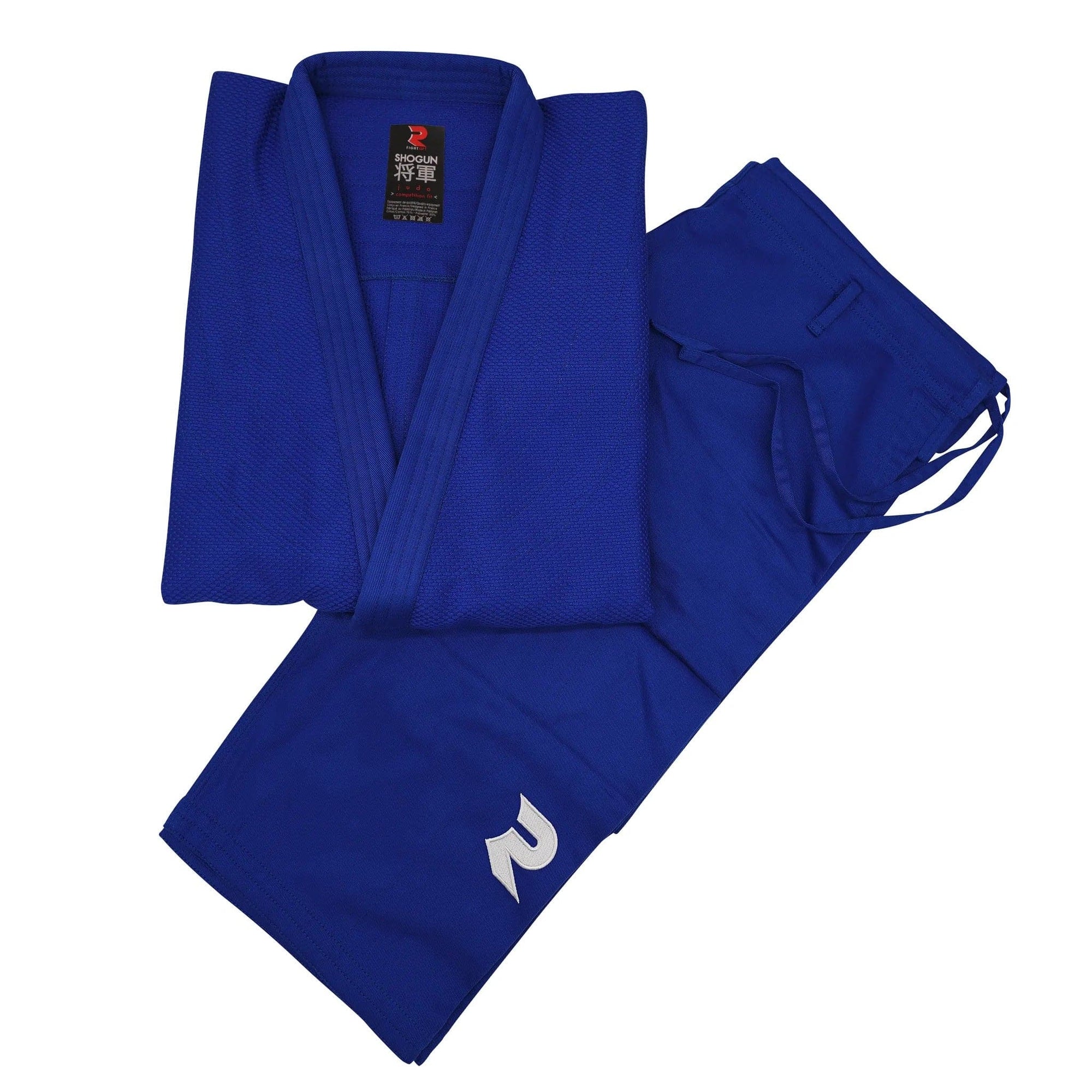 PACK JUDOGI SHOGUN IJF 730GR BLANCO + AZUL + CINTURÓN IJF FIGHTART