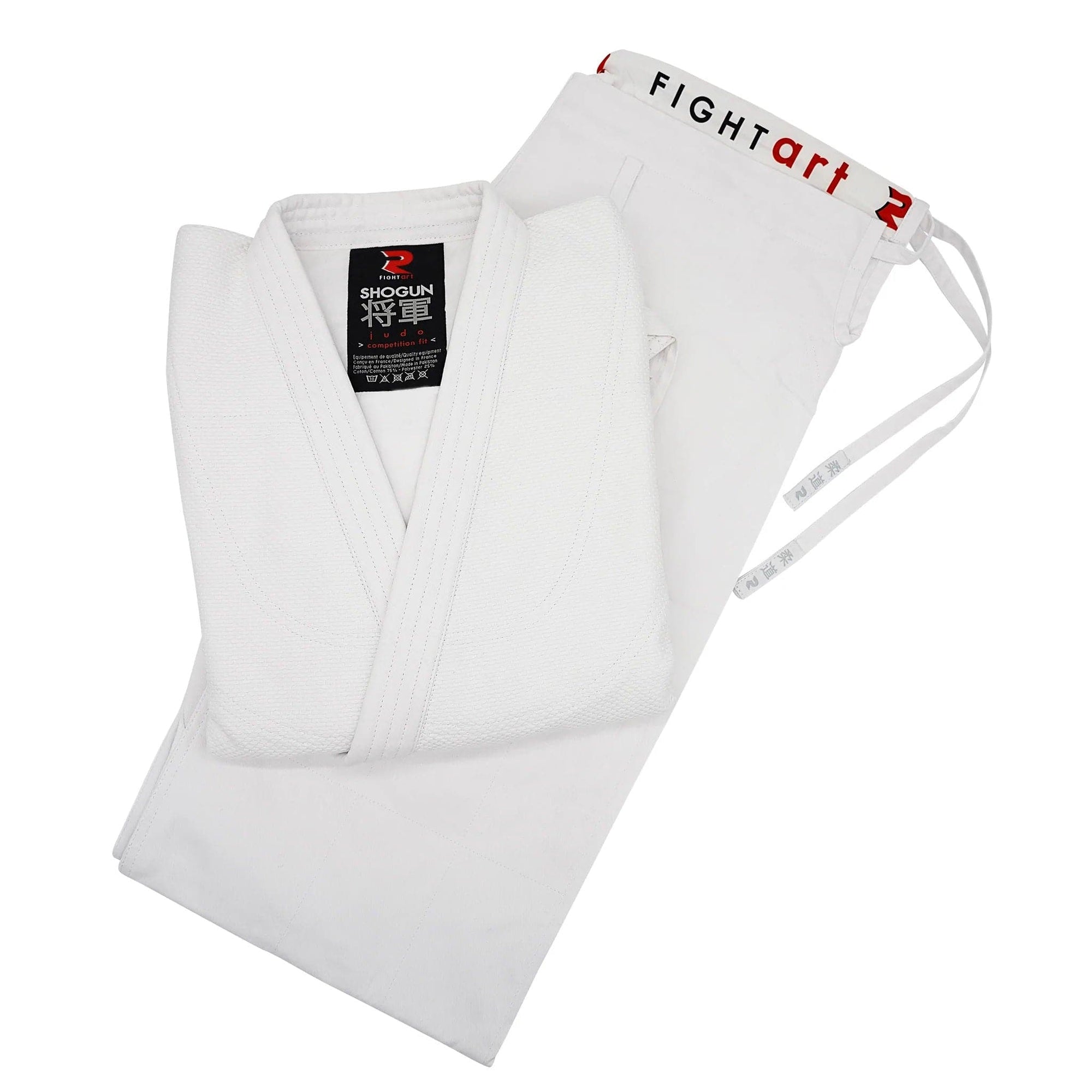 PACK JUDOGI SHOGUN IJF 730GR BLANCO + AZUL + CINTURÓN IJF FIGHTART