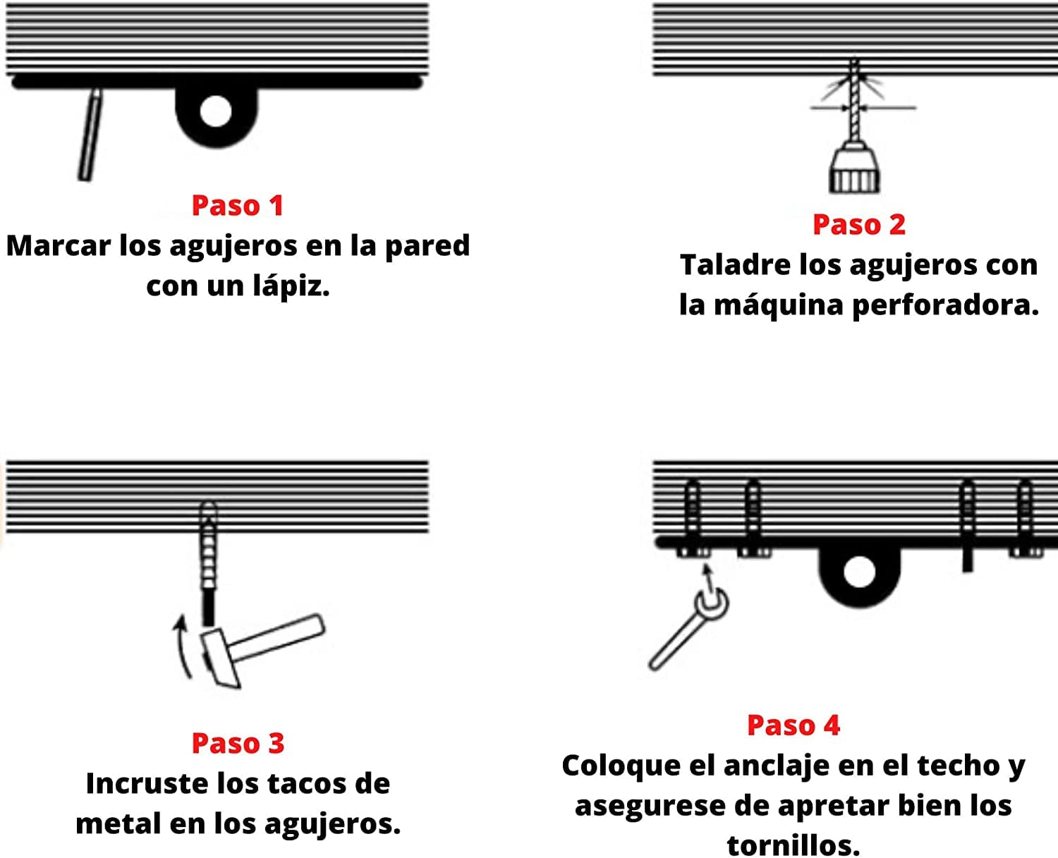 Soporte  Techo Sacos de Boxeo Rude