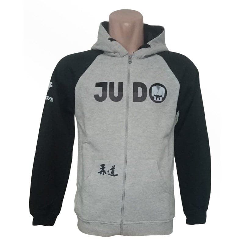 Sudadera Judo Negra/Gris