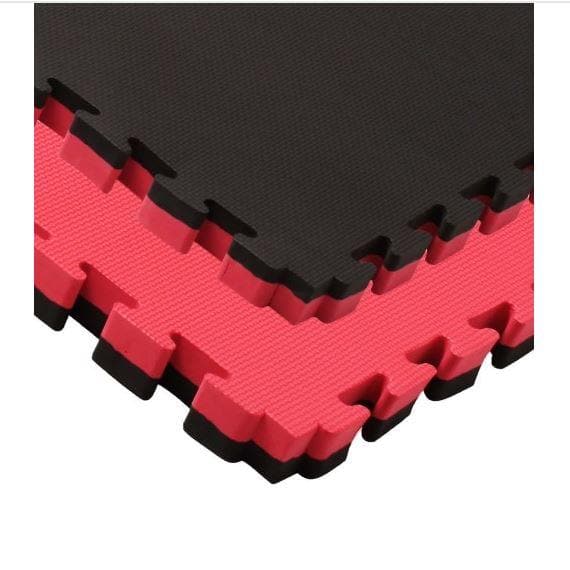 SUELO TATAMI PUZZLE DE 2 CM NEGRO/ROJO