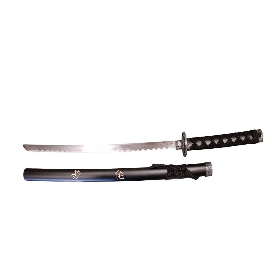 Wakizashi Toyotomi Hideyoshi Hoja Carbono con peana
