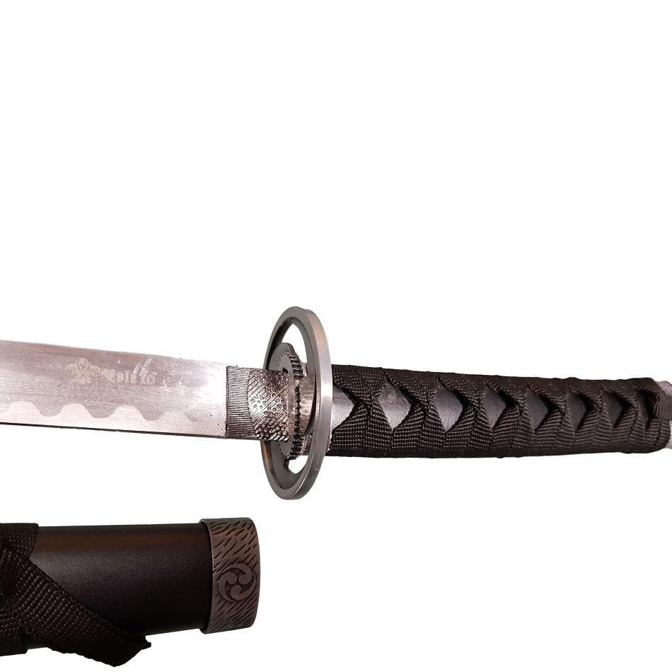 Wakizashi Toyotomi Hideyoshi Hoja Carbono con peana