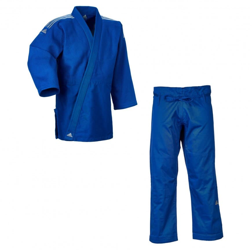 Judogi ADIDAS CONTEST Azul 650 gr (Bandas Blancas)