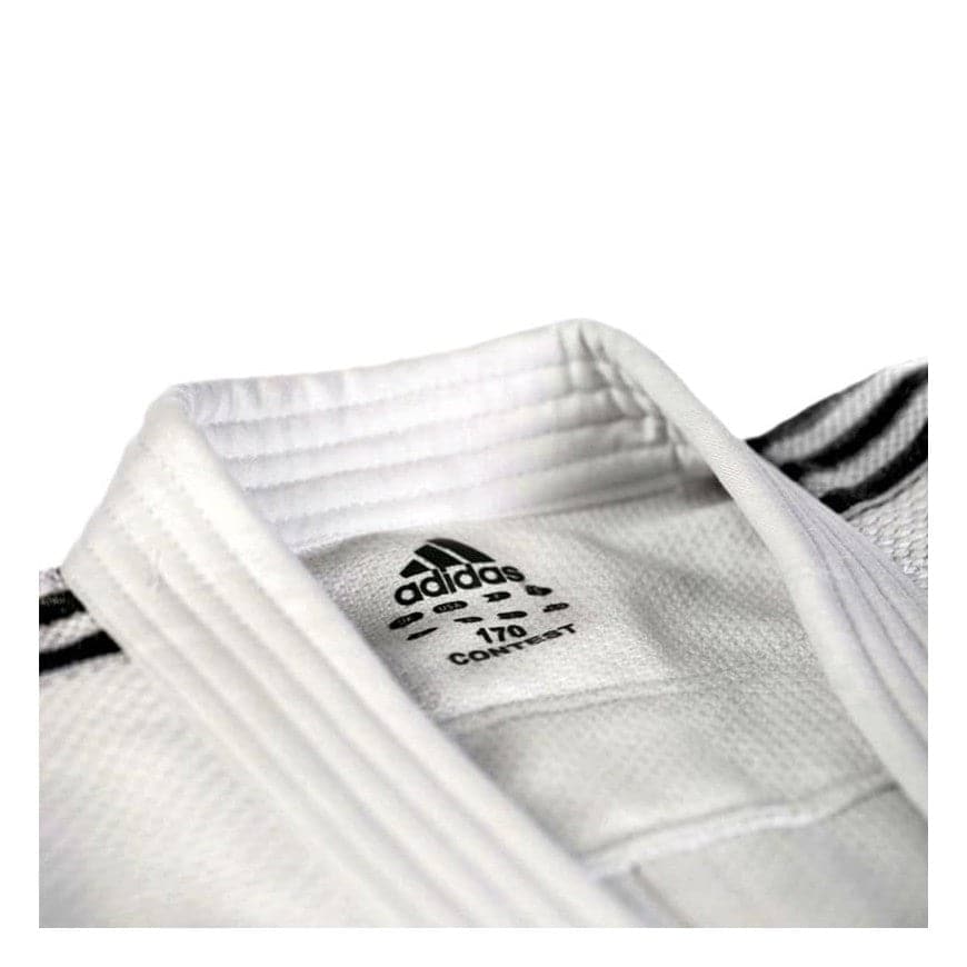 Judogi ADIDAS New CONTEST Blanco 650 gr (Bandas Negras)