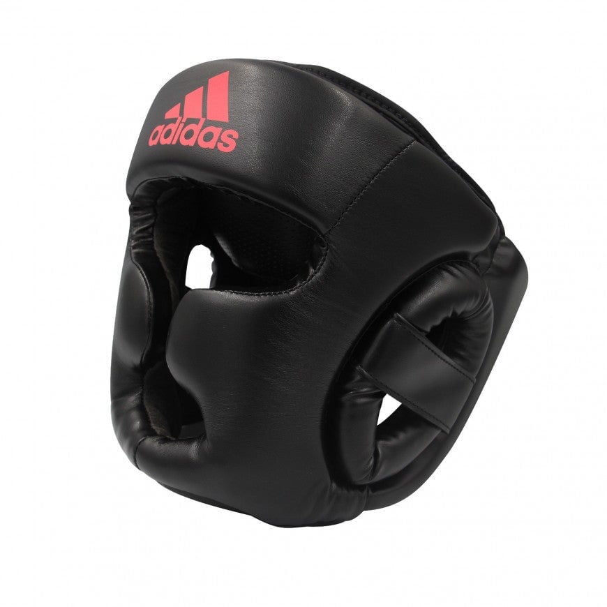 CASCO DE BOXEO ADIDAS "PROFESIONAL" (NEGRO/ROJO)