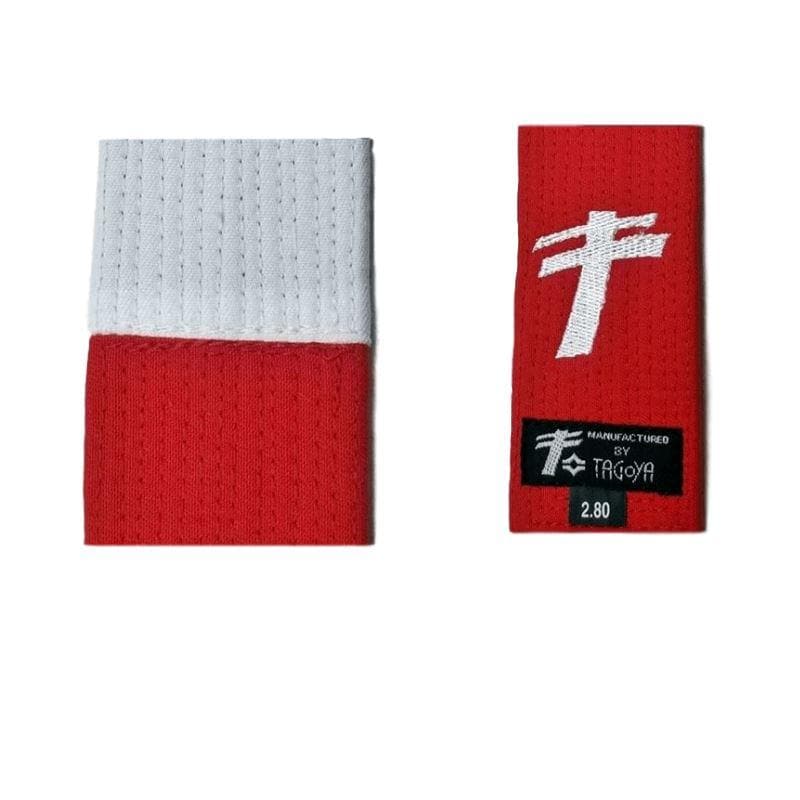 Cinturón de Judo Blanco-Rojo desde 6º Dan, Calidad Especial