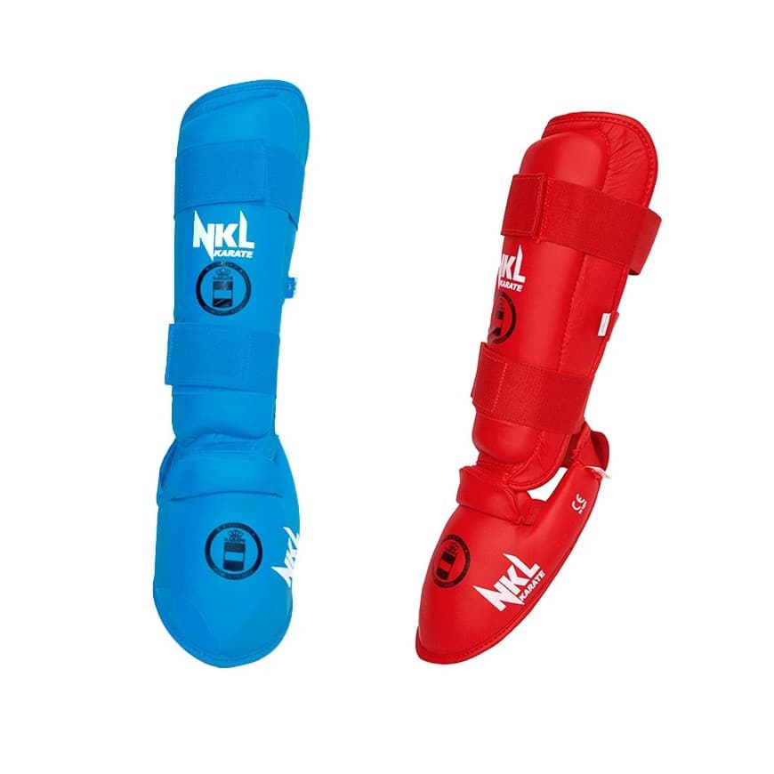 ESPINILLERA CON EMPEINE NKL KARATE "RFEK HOM."