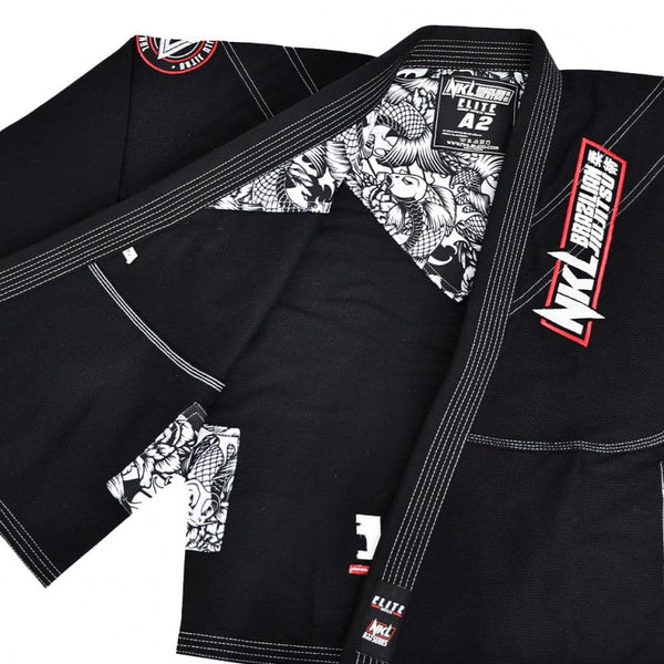 Kimono Jiu-Jitsu Brasileño ELITE Negro - Solo Artes Marciales