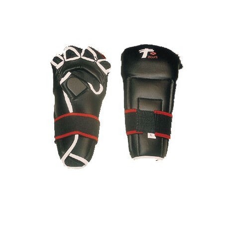 Guantes cobra de polipiel negros