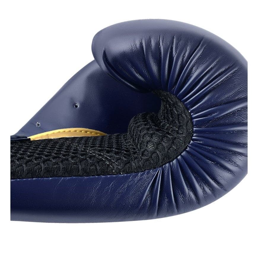 GUANTES DE BOXEO ADIDAS HYBRID 150 (AZUL/DORADO)