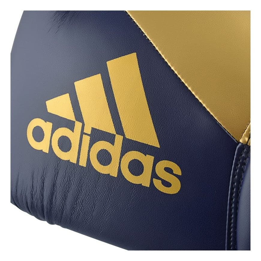GUANTES DE BOXEO ADIDAS HYBRID 150 (AZUL/DORADO)