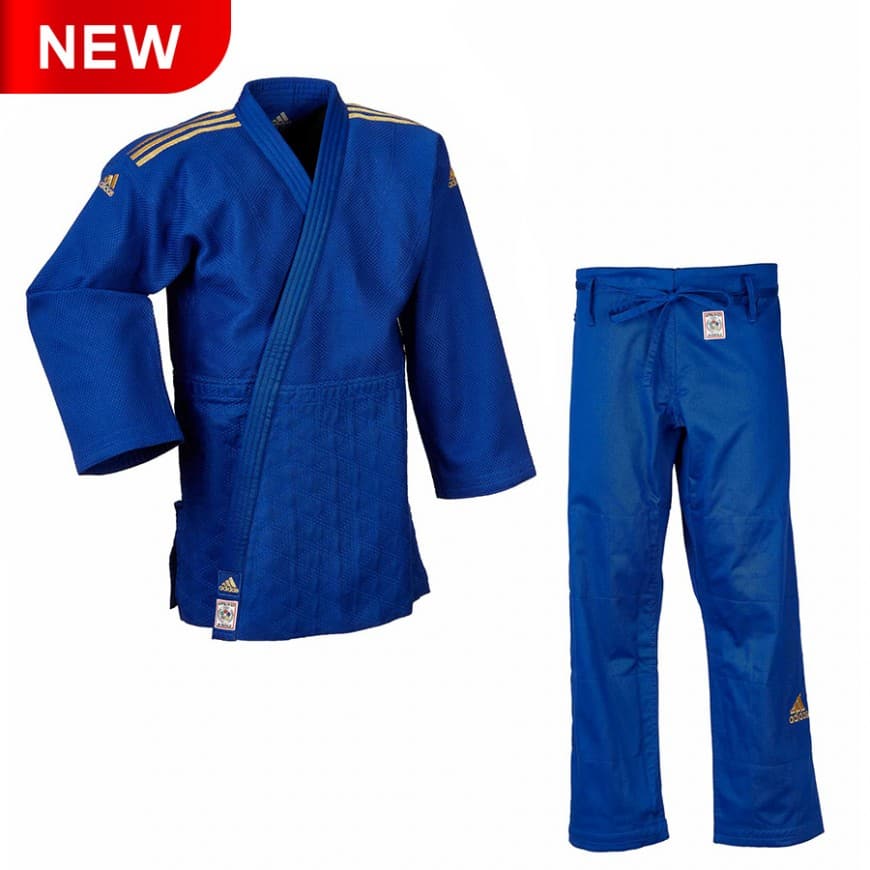 Judogi Competición ADIDAS CLUB NEW CHAMPION III SLIM FIT "IJF " Bandas Doradas
