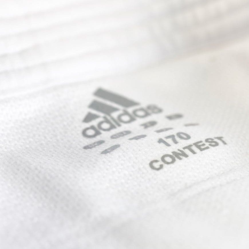JUDOGI ADIDAS "CONTEST" BLANCO CON BANDAS ESPAÑA 650 gr