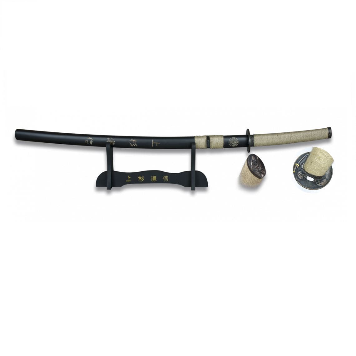 katana Saigo Takamori Acero Carbono con peana