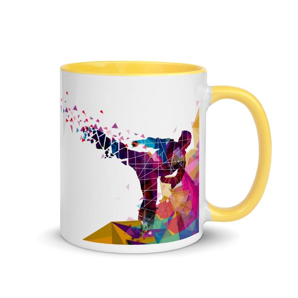 Taza color interior Amarillo