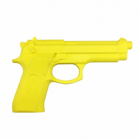 Pistola defensa y Krav maga de goma Amarilla TPR