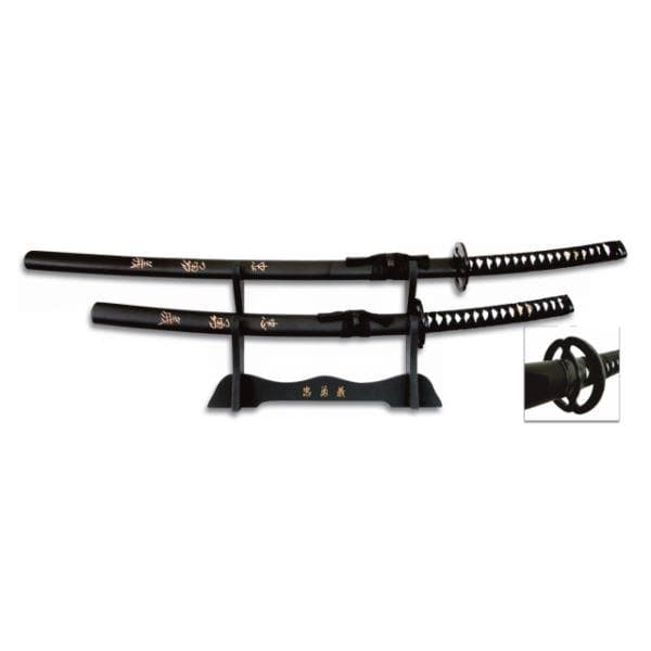 Set de Katana y wakizashi con soporte