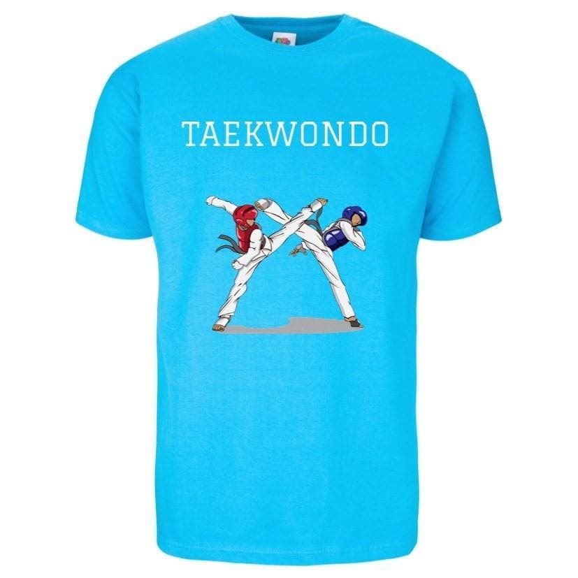 Camiseta Taekwondo Unisex Turquesa